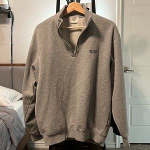 Gray Quarter Zip Pullover (Large)